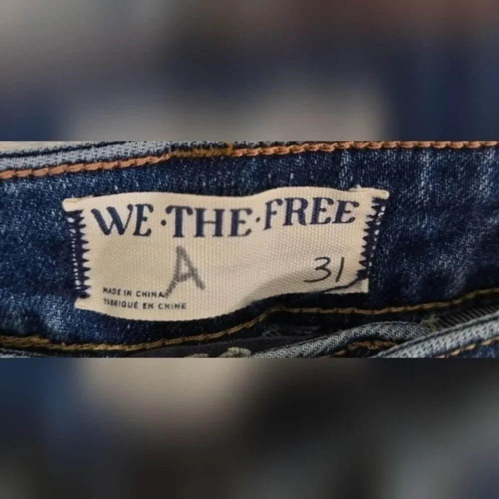 *NEW* We The Free Curvy Vintage High Rise Flare Jeans Hippie Boho Festival, 31 - Picture 8 of 9